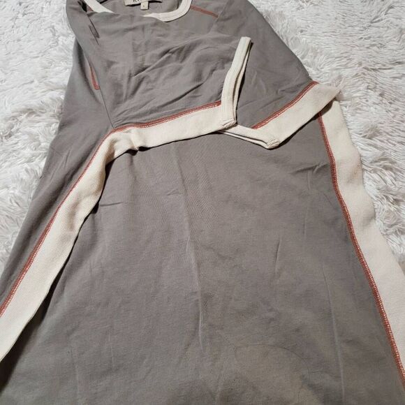 RW&CO men two tone stitch short sleeve brown/mocha t-shirt L - Picture 4 of 6